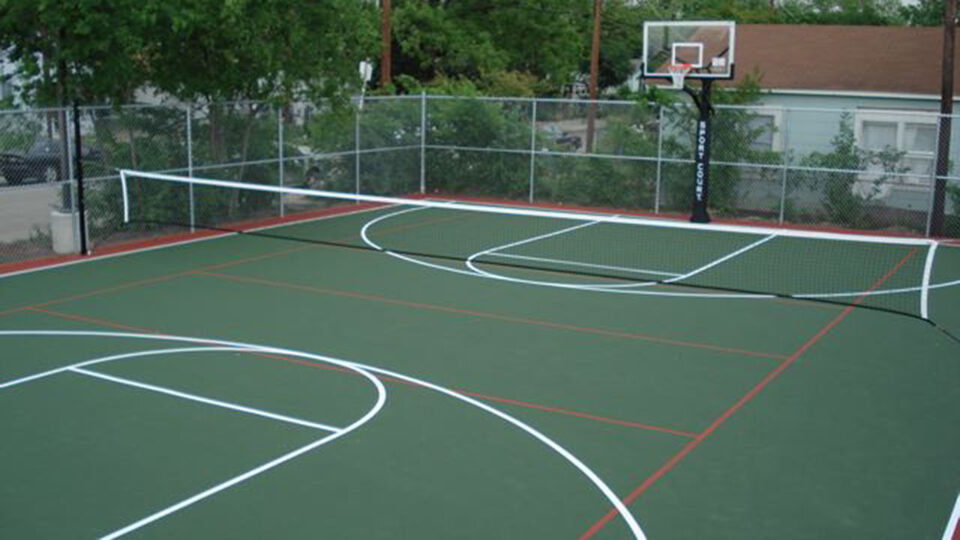 Acrylic Basketball Court At The Potters House