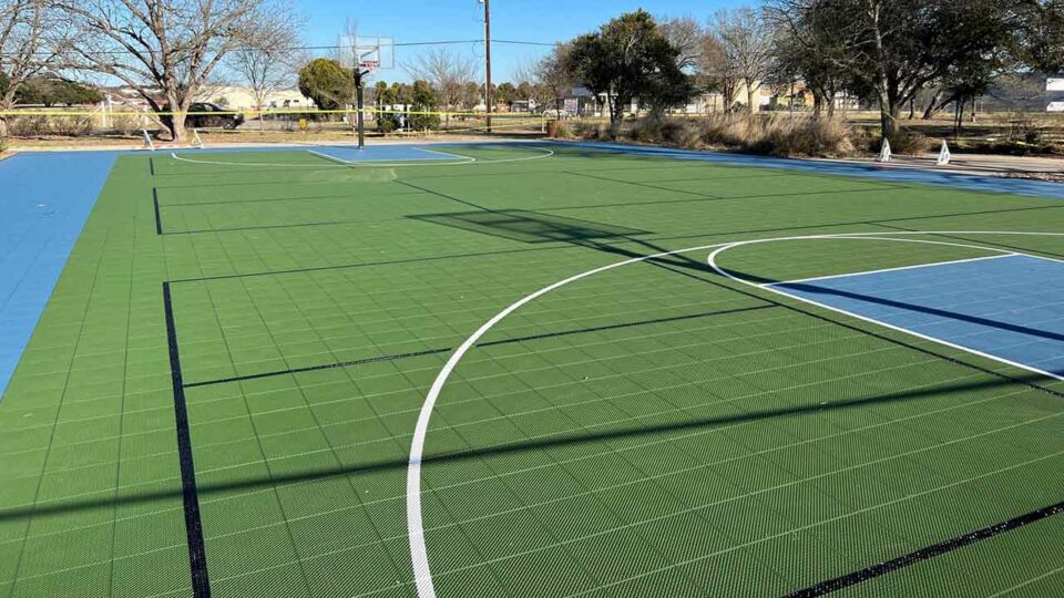 Sport Court City Of Bulverde Park With Basketball And Pickleball 01