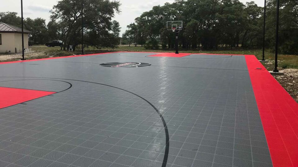 Sport Court Full Size Backyard Baskeball Court In San Antonio 01