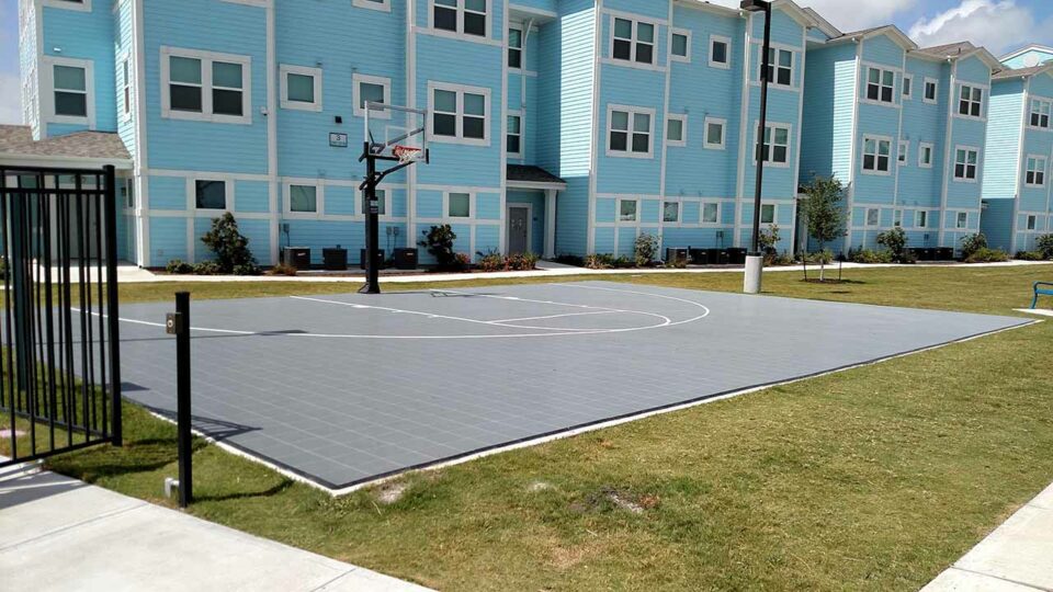 Sport Court Half Court Basketball At Apartmenst In Corpus Christi