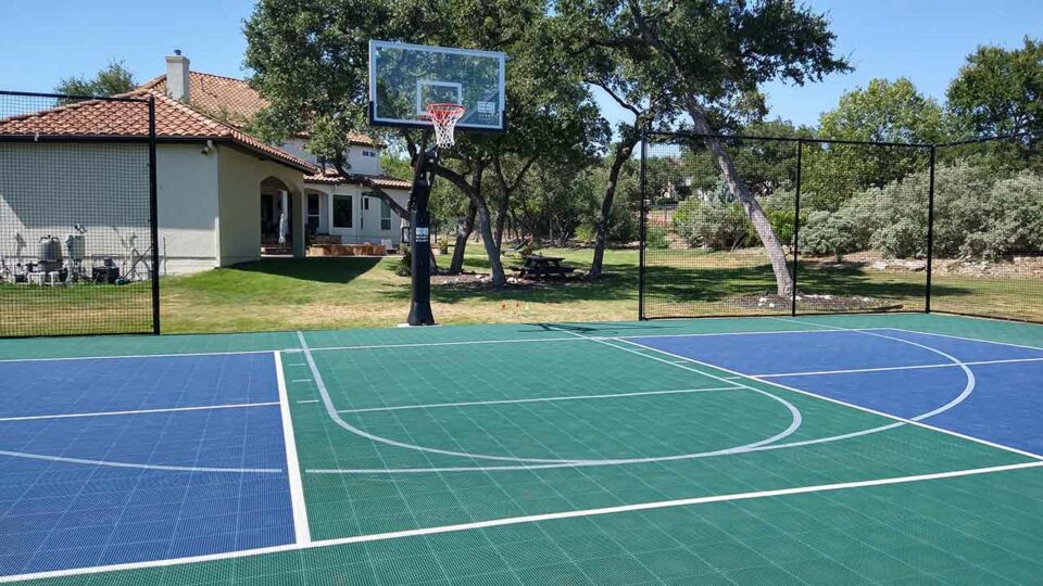 Sport Court Pickleball Court With Half Court Basketball In Helotes 01