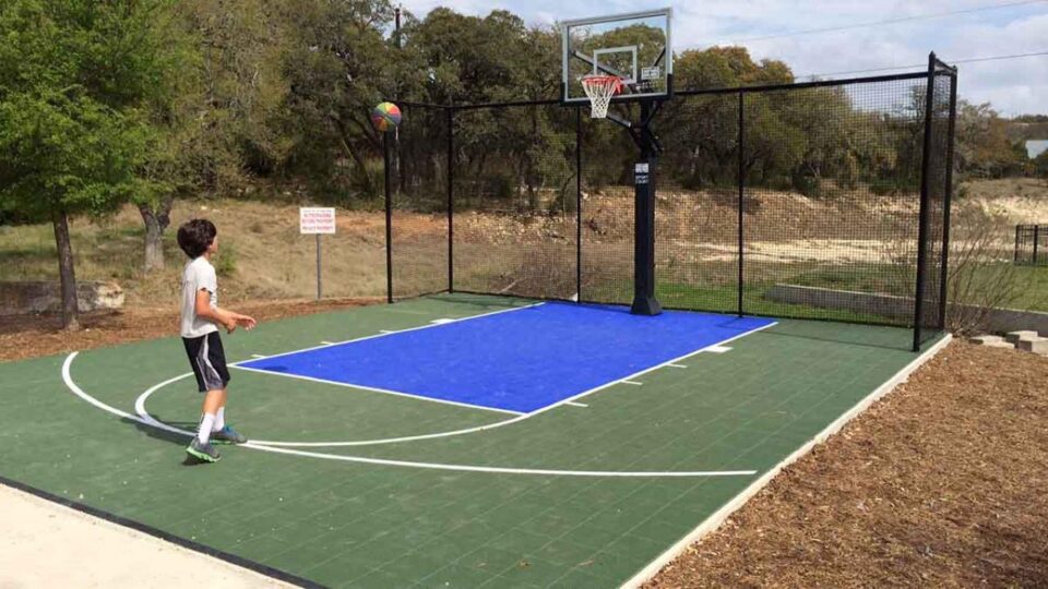 Sport Court Small Basketball Court In Fair Oaks Ranch