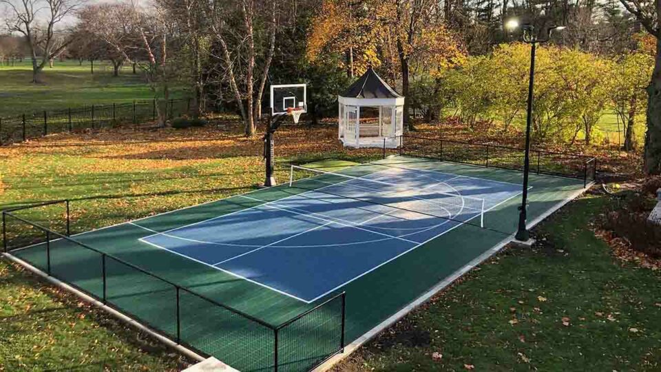 Sport Court Southbend Pickleball Court With Gazebo